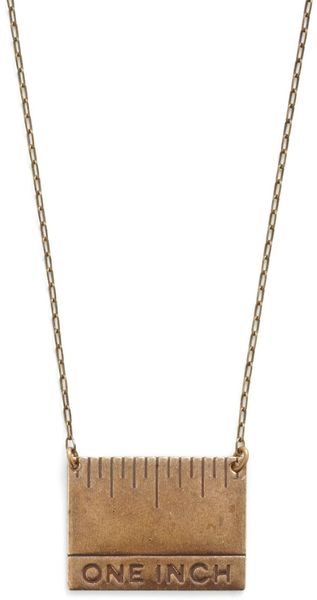 Modcloth By Any Measure Necklace in Gold - Lyst