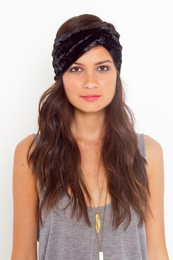 Nasty Gal Onyx Velvet Turband - Lyst