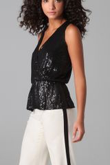 Parker Sequined Wrap Top