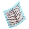 Roberto Cavalli Signature Leopard Print Silk Square Scarf in Blue (leopard) - Lyst