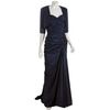 Tadashi Shoji Midnight Taffeta Strapless Long Dress with Bolera in Blue (midnight) - Lyst