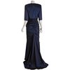 Tadashi Shoji Midnight Taffeta Strapless Long Dress with Bolera in Blue (midnight) - Lyst