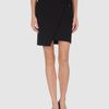 Balenciaga Knee Length Skirt in Black - Lyst