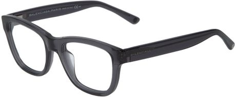 Balenciaga Rectangular Glasses in Gray (grey) - Lyst