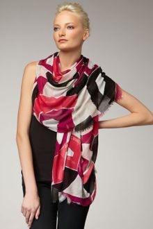 Burberry Geometric-print Modal Scarf - Lyst