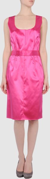Dolce & Gabbana Short Dress in Pink (fuchsia) - Lyst