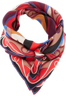 Emilio Pucci Printed Scarf - Lyst