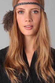 Eugenia Kim Lila Braid Headband with Ostrich Feathers - Lyst