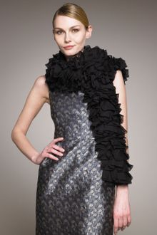 Giorgio Armani Ruffled Silk Stole - Lyst