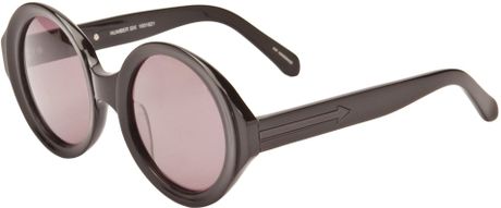 Karen Walker Number Six Sunglasses in Black - Lyst