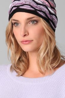 Missoni Black Wave Beanie - Lyst