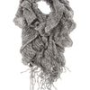 Missoni Ruffle Scarf in Gray (grey) - Lyst