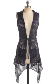 ModCloth Blue-berry More Vest - Lyst