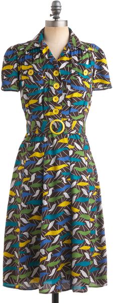 ModCloth Retro Revamp Dress - Lyst