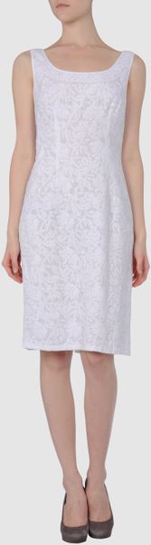 Prada Short Dresses in White - Lyst