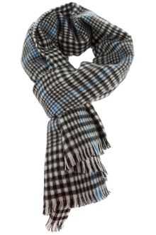 Yves Saint Laurent Checked Scarf - Lyst