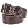 D&g Logo Belt in Brown for Men - Lyst