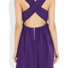 Alice + Olivia Caprice Pleated Cottonblend Dress in Purple - Lyst