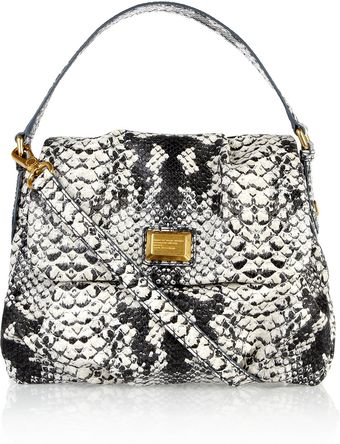 Marc By Marc Jacobs Lil Ulkita Faux Python Shoulder Bag - Lyst