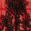Rosamosario Rosso Disera Laceappliquéd Silkchiffon Chemise in Red (rosso) - Lyst