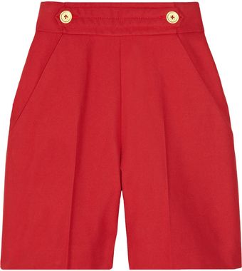 Yves Saint Laurent Cotton-Canvas Shorts - Lyst