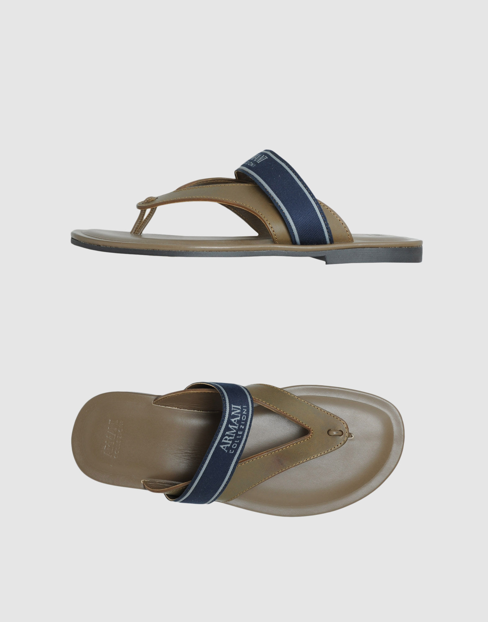 Armani Collezioni Flip Flops in Blue for Men (white) Lyst