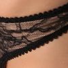 Kiki De Montparnasse Ingenue Bow Thong in Black - Lyst