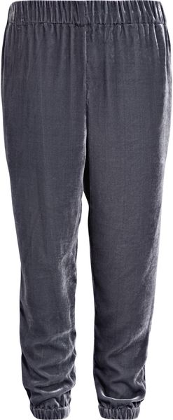 Lover Velvet Slouchy Pants in Blue - Lyst