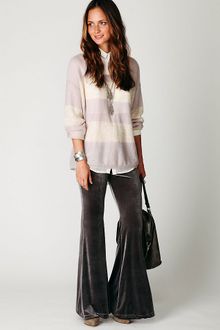 Free People Royal Velvet Bell Bottom - Lyst