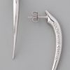 Made Her Think Large Claw Earrings in Silver - Lyst
