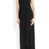 Amanda Wakeley Draped Stretchjersey Gown in Black - Lyst
