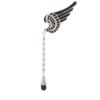 Asos Collection Asos Wing & Drop Ear Cuff in Black - Lyst