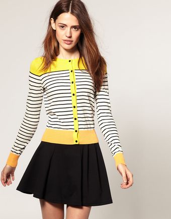 Stripe Cardigan 