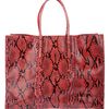 Balenciaga Python Skin Papier A4 Bag in Red - Lyst