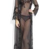 Carine Gilson Laceappliquéd Silkmousseline Chemise in Gray - Lyst