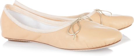 Chloé Leather Ballet Flats in Beige (nude) - Lyst