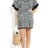 Diane Von Furstenberg Sporty Kleio Printed Cotton Kaftan in Blue - Lyst