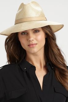 Gucci Gros Grain-Trimmed Straw Hat - Lyst