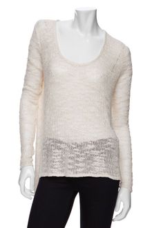 Helmut Lang Exclusive Open Weave Asymmetric Silk Sweater - Lyst