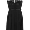 Jonathan Saunders Farah Silkcrepe and Tulle Dress in Black - Lyst