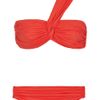 Lanvin Asymmetric Bandeau Bikini in Red - Lyst
