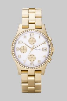Marc By Marc Jacobs Henry Crystal Bezel Bracelet Watch - Lyst