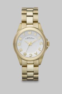 Marc By Marc Jacobs Logo Embellished Stainless Steel Watch/goldtone Ip - Lyst