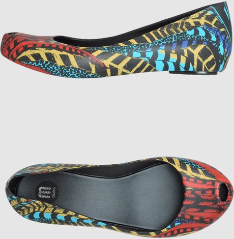 M.melissa Jeans Ballet Flats in Multicolor (red) - Lyst