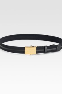 Prada Elastic & Saffiano Belt - Lyst