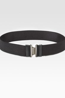 Prada Leather Accented Elastic Belt - Lyst