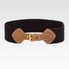 Prada Leather Accented Elastic Belt in Black (nero) - Lyst
