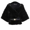 Revillon Mink Fur Cape Jacket in Black (black blue) - Lyst