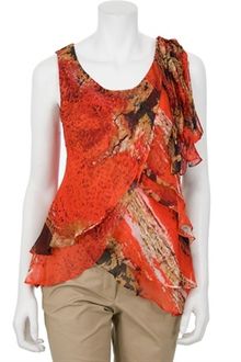 Robert Rodriguez Broken Stripe Print Blouse - Lyst