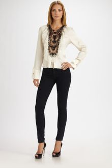 Royal Underground Ruffled Silk Blouse - Lyst